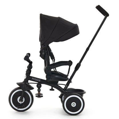 Easy Twist 6-in-1 Folding Trike with Parent Handle - Midnight Black (9 Months - 5 Years)