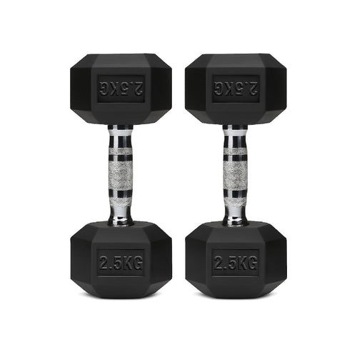Rubber Hex Dumbbell Set for Your Home Gym