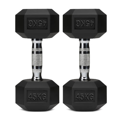 Rubber Hex Dumbbell Set for Your Home Gym
