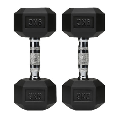 Rubber Hex Dumbbell Set for Your Home Gym