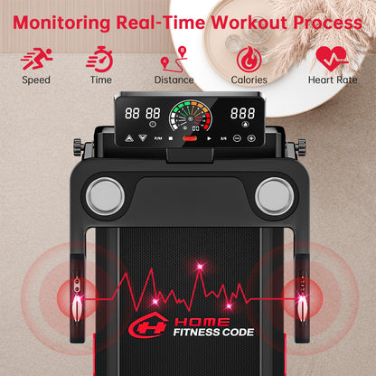 Folding Treadmill Q8, 1-12KM/H, 5% Manual Incline, Touch Control