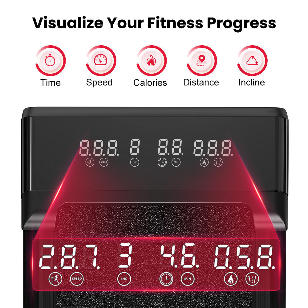 Treadmill Y1 with 0-12% Auto Incline, Speed 1-10KM/H